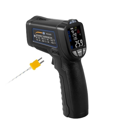 Pce Instruments Multi-function Infrared Thermometer, -50 to 550 Degrees C PCE-675